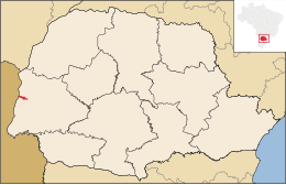 Entre Rios do Oeste – Mappa