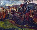 Chaim Soutine, Paisaje de Céret, Francia, finales de 1919, óleo sobre tela, 54 x 65 cm, donación de Claire Maratier, hija de Michel Kikoine, Museo de arte e historia del judaísmo, París.