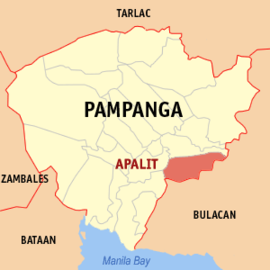 Apalit na Pampanga Coordenadas : 14°56'58.42"N, 120°45'31.29"E
