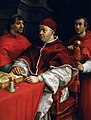 Papstes Leo X. mit den Kardinälen Giulio de’ Medici, dem späteren Clemens VII. und Luigi de’ Rossi