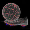 Computed tomography of a football (soccer) (Video)