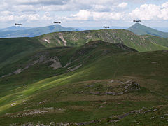 Vue sur les monts.