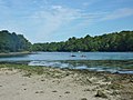 L'anse de Kerandraon, anse annexe de l'Odet, à la limite des communes de Gouesnach et Clohars-Fouesnant.