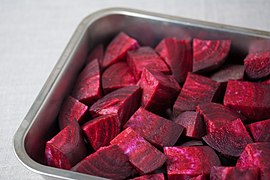 Red beet pieces