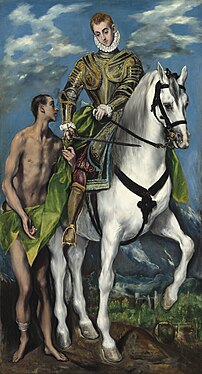 Sankt Martin und der Bettler, Gemälde von El Greco, 1599, National Gallery of Art, Washington