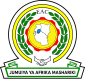 Logo Masyarakat Afrika Timur East African Community (Inggris)  Jumuiya ya Afrika ya Mashariki (Swahili) Communauté d'Afrique de l'Est (Prancis)