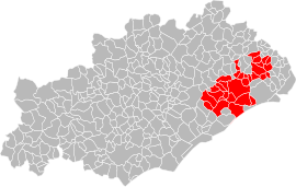 Location in the Hérault.