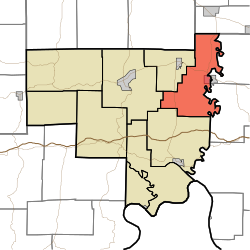 Location of Whiskey Run Township in Crawford County