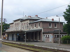 La gare d'Ostróda.
