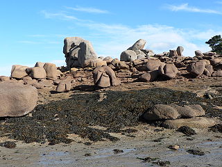 Plage de Ploumanac'h (marée basse).