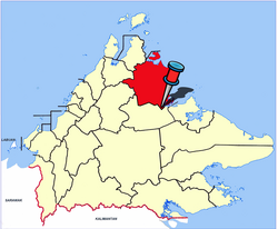 Location of பெலுரான் மாவட்டம்