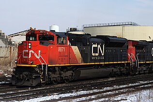 CN:n EMD SD70M-2 Bramptonissa, Ontariossa.