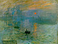 "Impression, riesende Sunne" Skilleroatsje fon 1872, deerap Monet dän Hoawen fon Le Havre moald häd.