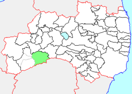 田島町の県内位置図