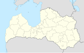 Poloha mesta v rámci Lotyšska