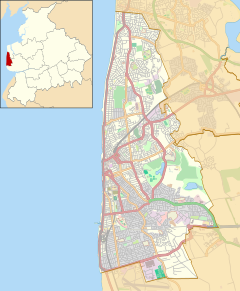 South Shore is located in Blackpool