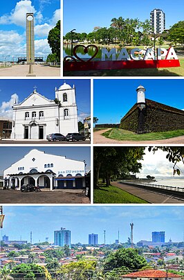 Een collage van Macapá