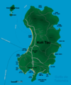 Mapa de Koh Tao (Tailandia)