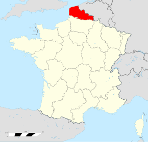 Amplasarea Nord-Pas-de-Calais