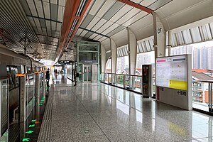 大竹林站站台