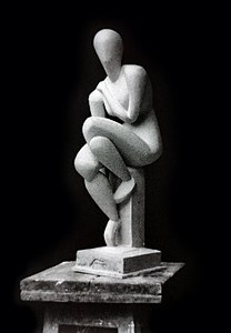 Femme assise, plâtre, 1912