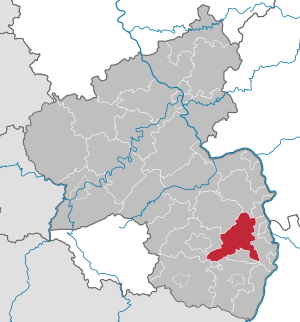 Li position de Subdistrict Bad Dürkheim in Rheinland-Palatinia