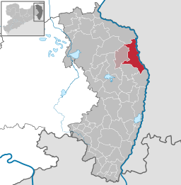 Läget för kommunen Rothenburg/Oberlausitz i Görlitz