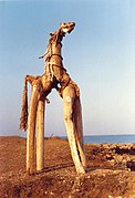 1986, Cheval de mer, assemblage, hauteur : 260 cm, la côte italienne