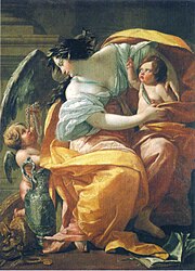 Allegorie van de overvloed, 1630-1635 van Simon Vouet