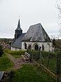 L'église Saint-Marcel, chevet.