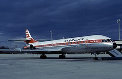 Et Sterling Airways Sud Aviation Caravelle fly