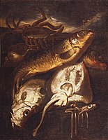 Giacomo Francesco Cipper (1664–1736), Still Life of Fish and Shellfish