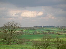 Utsikt från Ambion Hill, som var skådeplats för slaget vid Bosworth, en av de mest betydande sammandrabbningarna under Rosornas krig.