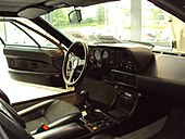 Intérieur de la BMW M1.