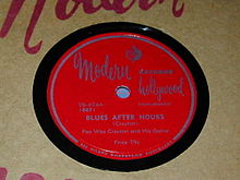 Description de l'image Blues After Hours record label.jpg.