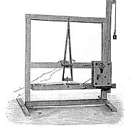 Der erste Morse-Apparat aus dem Jahre 1837.