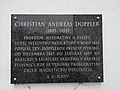 Christian Doppler emléktáblája Selmecbányán