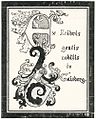 Exlibris für Friedrich von Gaisberg, nach Closs