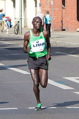 Felix Limo tijdens de marathon van Berlijn, 2011