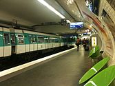 MF 77 rolling stock on Line 7 at Gare de l'Est