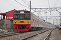 A KRL Jabodetabek 203 series 8-car set on the Bogor Line in July 2012