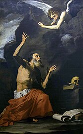 San Jerónimo y el Ángel del Juicio, José de Ribera, 1626, Museo de Capodimonte, Nápoles