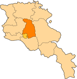 Location of Kotayk within Armenia