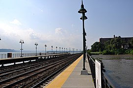 Train station and tracks