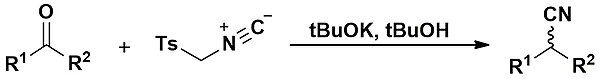 drawing of the van leusen reaction