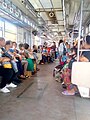 Interior of PNR EMU 203 coach (2017)