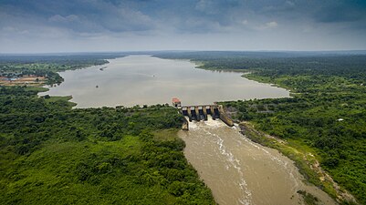 Asejire reservoir on the Osun river