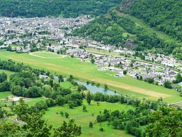 Gezicht op Bagnères-de-Luchon