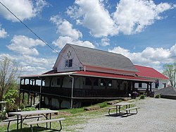 Black Sheep Vineyard at the corner of Routes 150 and 250