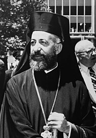 Staatspräsident Makarios III. und sein Vizepräsident Fazıl Küçük.